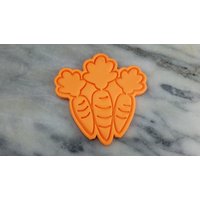 Karotten Gebündelte Ausstechform 2-Teilig, Stempel & Umriss # 1 - Scharfe Kanten Schneller Versand Wählen Sie Ihre Eigene Größe von CookieCutterLady