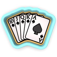 Karten Royal Flush Spades Ausstecher | Stempel Schablone Nr. 1 - Scharfe Kanten Schneller Versand Wählen Sie Ihre Eigene Größe von CookieCutterLady