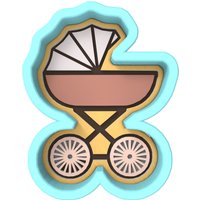 Kinderwagen-Ausstechform | Stempel Schablone - Scharfe Kanten Schneller Versand Wählen Sie Ihre Eigene Größe von CookieCutterLady