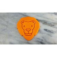 Löwengesicht Ausstechform 2-Teilig, Stempel & Umriss # 2 - Scharfe Kanten Schneller Versand Wählen Sie Ihre Eigene Größe von CookieCutterLady