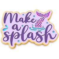Machen Sie Einen Splash Mermaid Cookie Cutter | Stempel Schablone - Scharfe Kanten Schneller Versand Wählen Ihre Eigene Größe #1 von CookieCutterLady