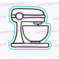 Mixer-Ausstechform | Stempel Schablone - Scharfe Kanten Schneller Versand Wählen Sie Ihre Eigene Größe von CookieCutterLady