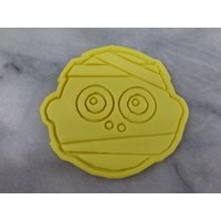 Mumien-Gesicht-Ausstechform 2-Teilig, Umriss & Stempel 1 - Scharfe Kanten Schneller Versand Wählen Sie Ihre Eigene Größe von CookieCutterLady