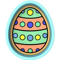 Osterei-Ausstechform 2-Teilig, Stempel & Umriss # 5 - Scharfe Kanten Schneller Versand Wählen Sie Ihre Eigene Größe von CookieCutterLady