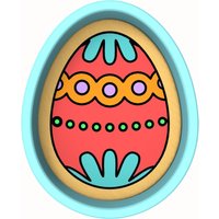 Osterei-Ausstechform 2-Teilig, Stempel & Umriss #8 - Scharfe Kanten Schneller Versand Wählen Sie Ihre Eigene Größe von CookieCutterLady