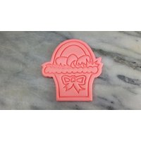 Osterei Korb Ausstechform 2-Teilig, Stempel & Umriss # 2 - Scharfe Kanten Schneller Versand Wählen Sie Ihre Eigene Größe von CookieCutterLady