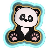 Panda-Körper-Ausstecher | Stempel Schablone - Scharfe Kanten Schneller Versand Wählen Sie Ihre Eigene Größe #1 von CookieCutterLady