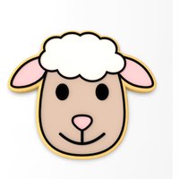 Schaf Gesicht Cookie Cutter | Stempel Schablone - Scharfe Kanten Schneller Versand Wählen Sie Ihre Eigene Größe von CookieCutterLady