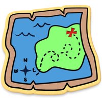 Schatzkarte Cookie Cutter | Stempel Schablone - Scharfe Kanten Schneller Versand Wählen Sie Ihre Eigene Größe von CookieCutterLady