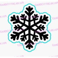 Schneeflocke-Ausstechform | Stempel Schablone - Scharfe Kanten Schneller Versand Wählen Sie Ihre Eigene Größe #5 von CookieCutterLady