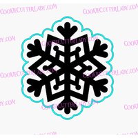 Schneeflocke-Ausstechform | Stempel Schablone - Scharfe Kanten Schneller Versand Wählen Sie Ihre Eigene Größe #6 von CookieCutterLady