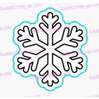 Schneeflocke-Ausstechform | Stempel Schablone - Scharfe Kanten Schneller Versand Wählen Sie Ihre Eigene Größe #7 von CookieCutterLady