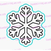 Schneeflocke-Ausstechform | Stempel Schablone - Scharfe Kanten Schneller Versand Wählen Sie Ihre Eigene Größe #7 von CookieCutterLady