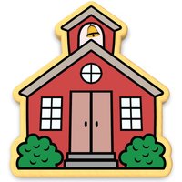 Schulhaus-Ausstechform | Stempel Schablone - Scharfe Kanten Schneller Versand Wählen Sie Ihre Eigene Größe von CookieCutterLady