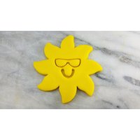 Sonne Lächelnd Ausstechform 2-Teilig, Umriss & Stempel - Scharfe Kanten Schneller Versand Wählen Sie Ihre Eigene Größe von CookieCutterLady