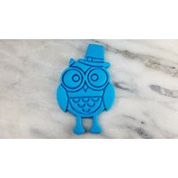 Thanksgiving Pilgrim Owl Ausstechform 2-Teilig, Umriss & Stempel #1 - Scharfe Kanten Schneller Versand Wählen Sie Ihre Eigene Größe von CookieCutterLady