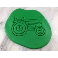 Traktor Ausstechform 2-Teilig, Umriss & Stempel - Scharfe Kanten Schneller Versand Wählen Sie Ihre Eigene Größe von CookieCutterLady