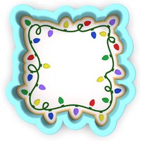 Weihnachtslicht-Plakette-Ausstecher | Stempel Schablone - Scharfe Kanten Schneller Versand Wählen Sie Ihre Eigene Größe #2 von CookieCutterLady