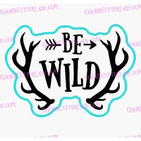 Wild Ausstechform Sein | Stempel Schablone - Scharfe Kanten Schneller Versand Wählen Sie Ihre Eigene Größe von CookieCutterLady