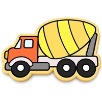 Zement Lkw-Ausstechform | Stempel Schablone - Scharfe Kanten Schneller Versand Wählen Sie Ihre Eigene Größe von CookieCutterLady
