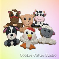 Bauernhof Tier Cookie Cutter Set von CookieCutterStudio