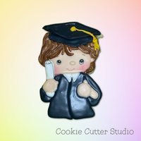 Graduation Boy Cookie Cutter Lebensmittelechter Pla Kunststoff von CookieCutterStudio