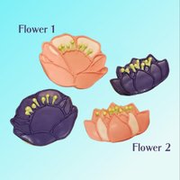 Kaktus Blume Ausstechform Set Lebensmittelechter Pla Kunststoff von CookieCutterStudio