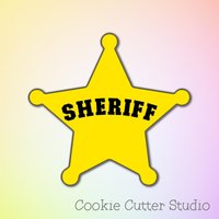 Sheriffs Abzeichen Cookie Cutter von CookieCutterStudio