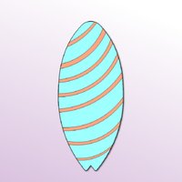 Surfbrett-Ausstechform Surfbrett-Ausstechform von CookieCutterStudio