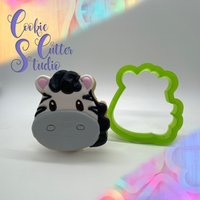 Zebra Kopf Cookie Cutter Safari Dschungel Tier von CookieCutterStudio