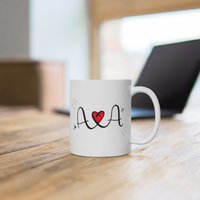 Personalisierte Valentinstag Pärchen Tasse. Bestes Einzigartiges Geschenk Für Ihre Liebe. Freund, Freundin Und Bester Freund Geschenk von CookieMonstaDesign