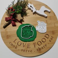Ausstechform Und Stempel Für Weihnachtstassen von CookieMonsterModels