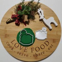 Weihnachtlicher Gingerman Mit Seufzer Ausstechform Und Stempel von CookieMonsterModels