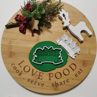 Weihnachts-Elfenchor Mit Schild Ausstechform Und Stempel von CookieMonsterModels