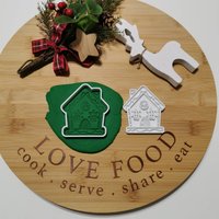 Weihnachts-Lebkuchenhaus Ausstechform Und Stempel von CookieMonsterModels