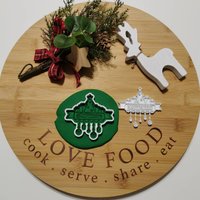 Weihnachtsschild Dekorationen Ausstechform Und Stempel von CookieMonsterModels