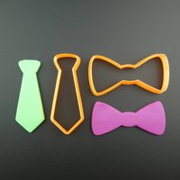 3D Gedruckte Krawatte & Fliege Cookie Cutter Set Bräutigam Hochzeitsgeschenke 3D Gedruckte Krawatte & Fliege Cookie Cutter Set Bräutigam Hochzeitsgeschenke von CookieStampCreator