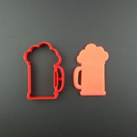 3D Gedruckter Bierkrug Cookie Cutter Pint Glas Fondant Cutter von CookieStampCreator