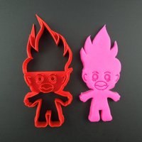 3D Gedruckter Troll Cookie Cutter Puppe-Fondant-Cutter von CookieStampCreator