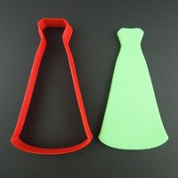3D Hochzeitskleid Cookie Cutter Sweetheart Brautduschenbevorzugung 3D Hochzeitskleid Cookie Cutter Sweetheart Brautduschenbevorzugung von CookieStampCreator