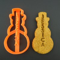 Benutzerdefinierte Cookie Cutter Schneemann 3D Gedruckt Personalisierte Weihnachten Ihr Name - Geschenk Für Bäcker Benutzerdefinierte Cookie Cutter Schneemann 3D Gedruckt Personalisierte Weihnachten Ihr Name - Geschenk Für Bäcker von CookieStampCreator