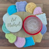 Eid Mubarak Keksstempel - Personalisierbarer Keks Und Fondant Präger von CookieStampCreator