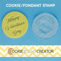 Happy Valentine's Day Keks-stempel Und Fondant Prägestempel von CookieStampCreator