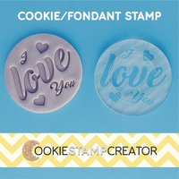 I Love You Keksstempel Und Fondant Präger von CookieStampCreator