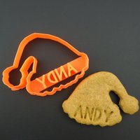 Personalisierte Weihnachtsmütze Cookie Cutter 3D Gedrucktes Geschenk Für Bäcker von CookieStampCreator