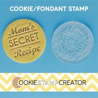 Personalisierter Keks-stempel Geheimer Rezept-Präger von CookieStampCreator