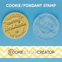 Personalisierter Weihnachtsplätzchen Stempel Personalisierte Weihnachtsbäckerei von CookieStampCreator