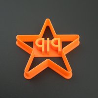 stern Cookie Cutter 3D Gedruckter, Personalisierter Name von CookieStampCreator