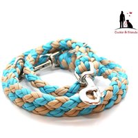 Hundeleine Aus Paracord Geflochten. Sicher, Stabil Und Langlebig Verschiedene Karabiner Längen Wählbar, Art Maxi von CookieandFriends