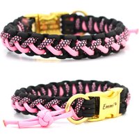 Paracord Halsband Für Kleine Hunde. Stabil Und Langlebing. Auf Wunsch Personalisiert Mit Gravur. Art Floating Colors Small von CookieandFriends